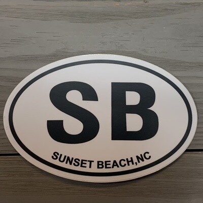 STICKER (L) SB OVAL WHITE