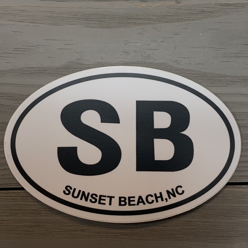 STICKER (L) SB OVAL WHITE