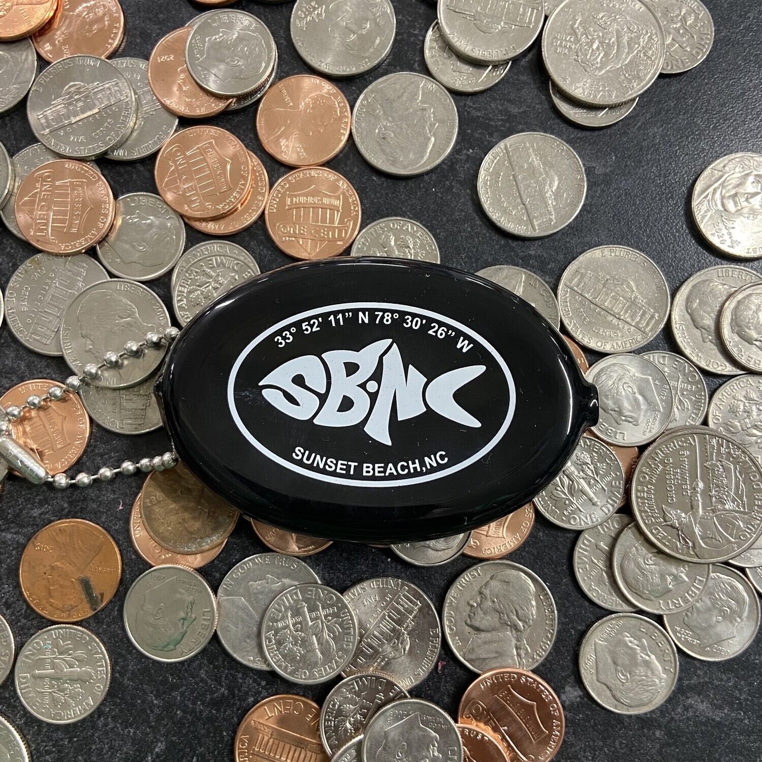 SBNC FISH QUIKOIN COIN PURSE, Color: BLACK