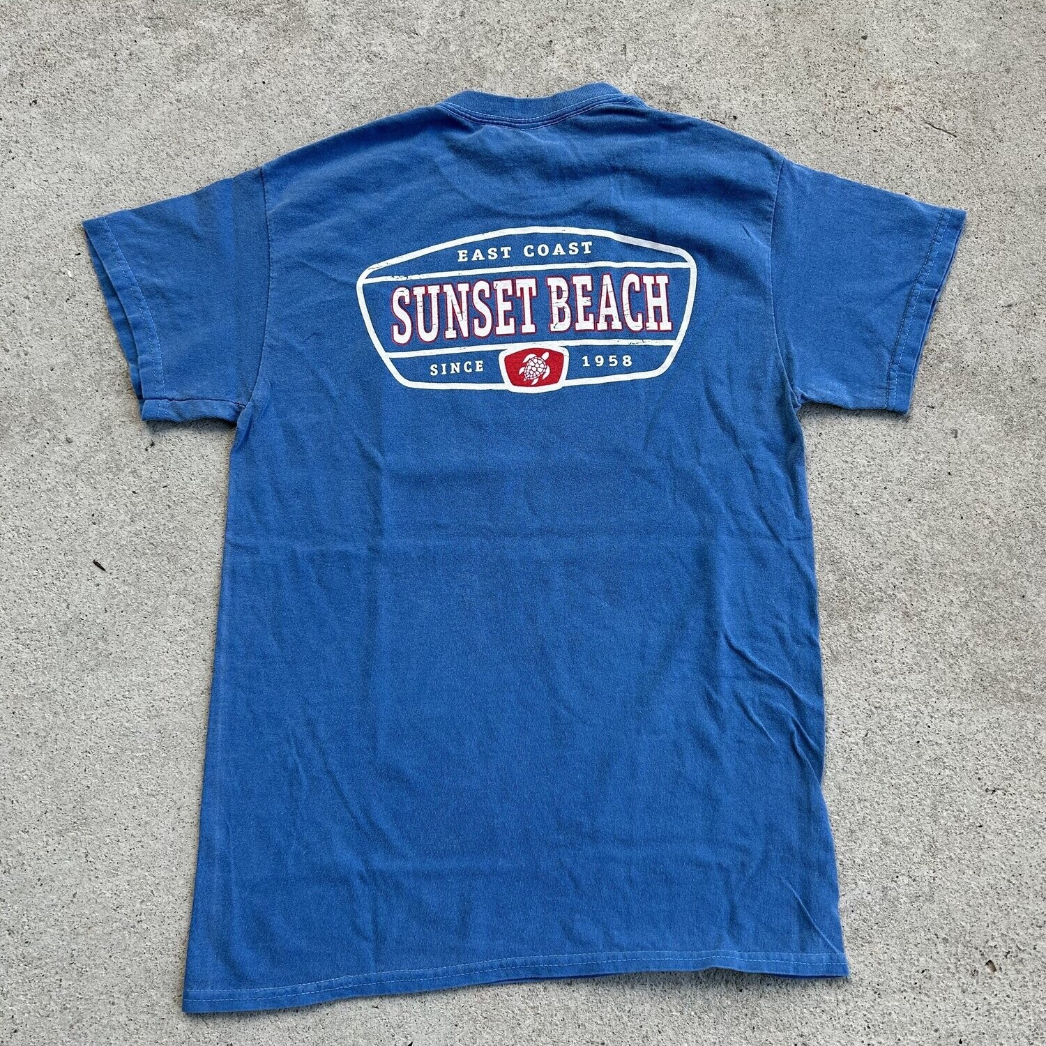 TAKE TIME SEA TURTLE TEE, Color: TAHITI BLUE, Size: S