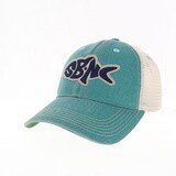 SBNC FISH OFA TRUCKER CAP AQUA