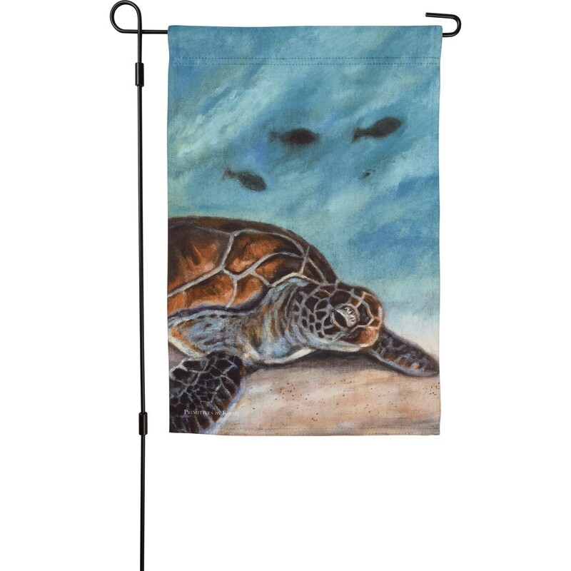 GARDEN FLAG SEA TURTLE