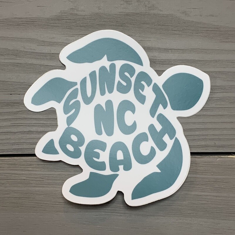 STICKER (L) JUSTIN’S SEA TURTLE  TEAL