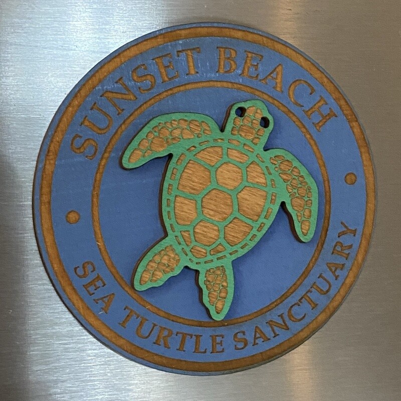 CIRCLE TURTLE PASTE ON MAGNET