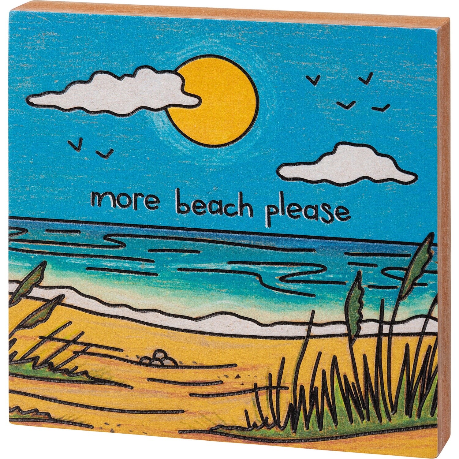 BLOCK SIGN MORE BEACH