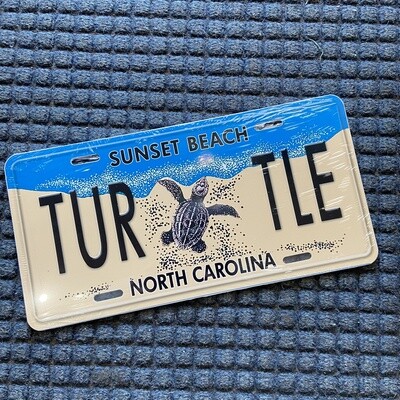 SEA TURTLE LICENSE PLATE