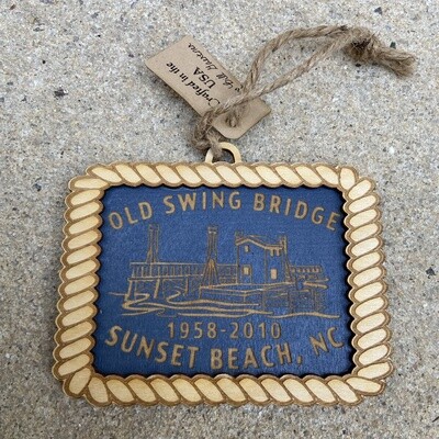 OLD SWING BRIDGE ORNAMENT (BATTLESHIP)