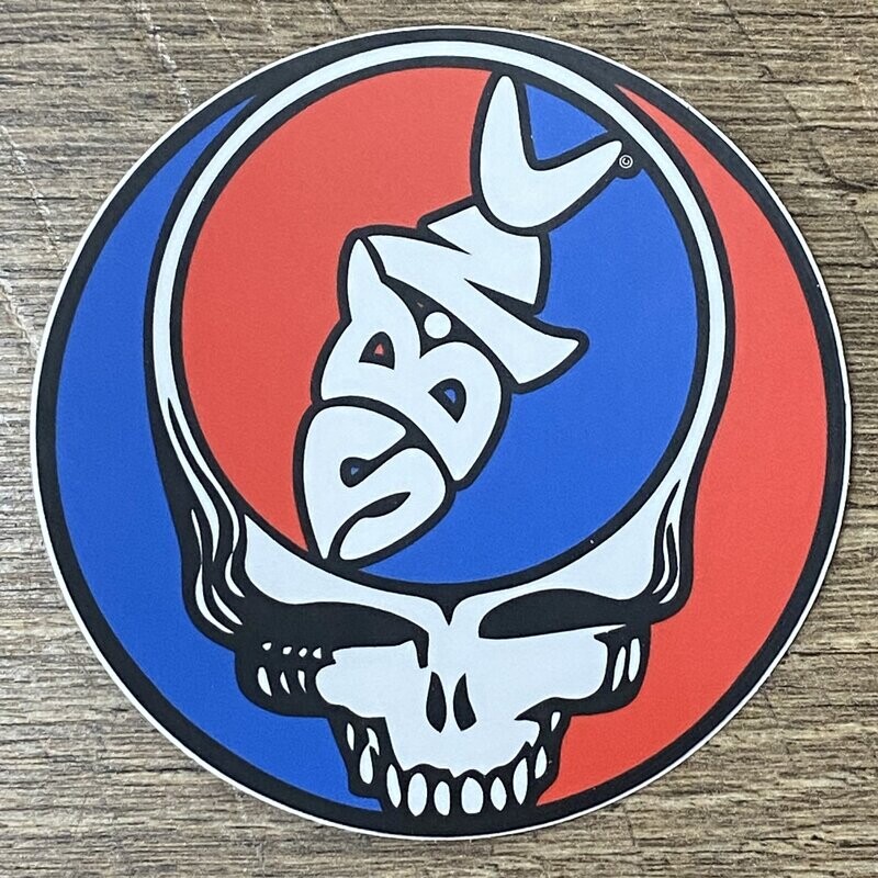 STICKER (L) SBNC FISH GR8FUL SKULL