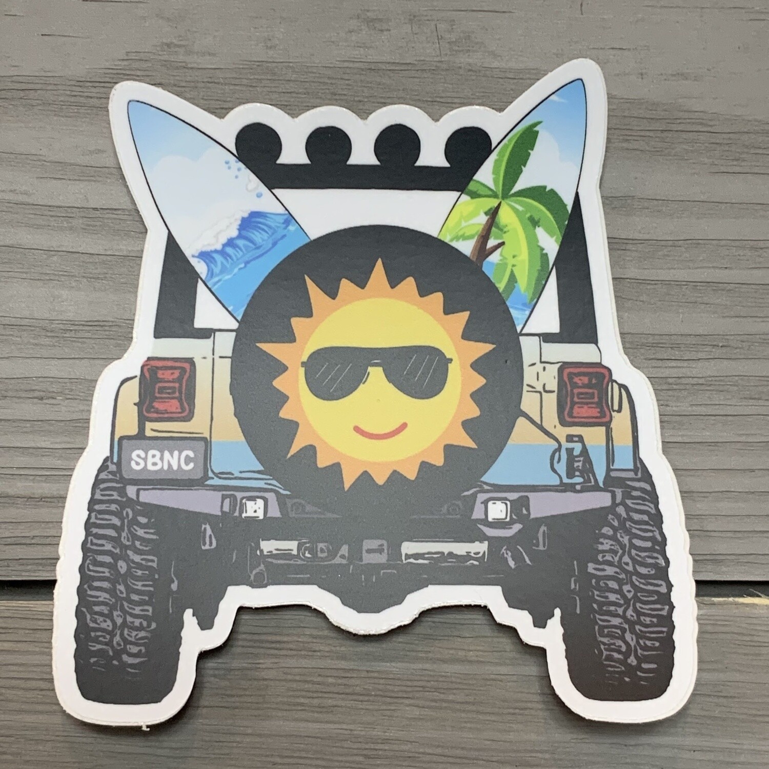 STICKER (L) SUNSHINE JEEP