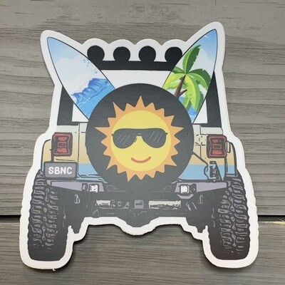 STICKER (L) SUNSHINE JEEP