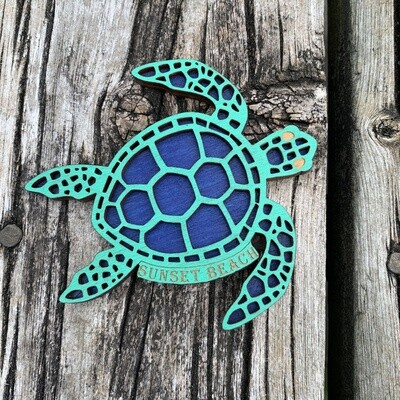 HOLY TURTLE MAGNET (COBALT)