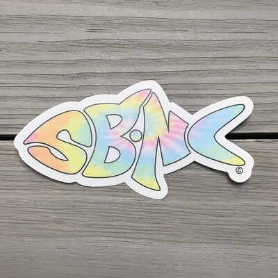 STICKER (S) SBNC FISH PASTEL TIE-DYE