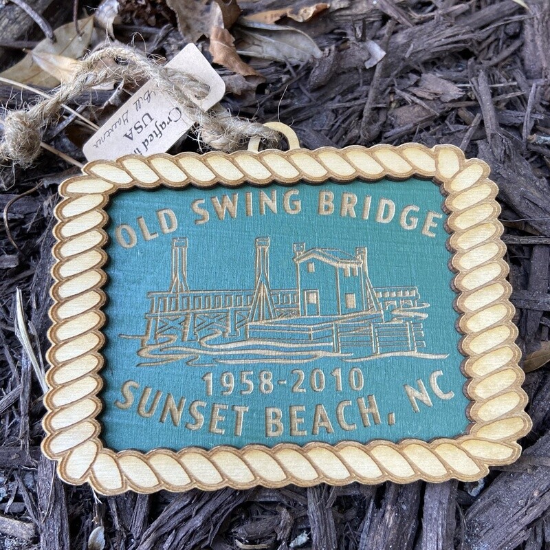 OLD SWING BRIDGE ORNAMENT (GREEN)