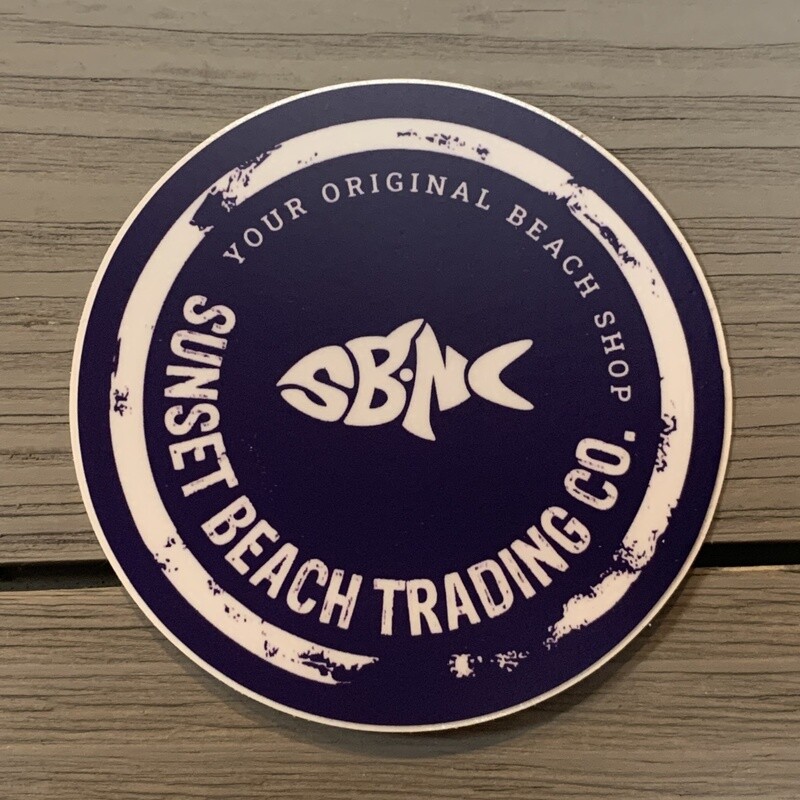 STICKER (L) SB TRADING CO SBNC FISH CIRCLE