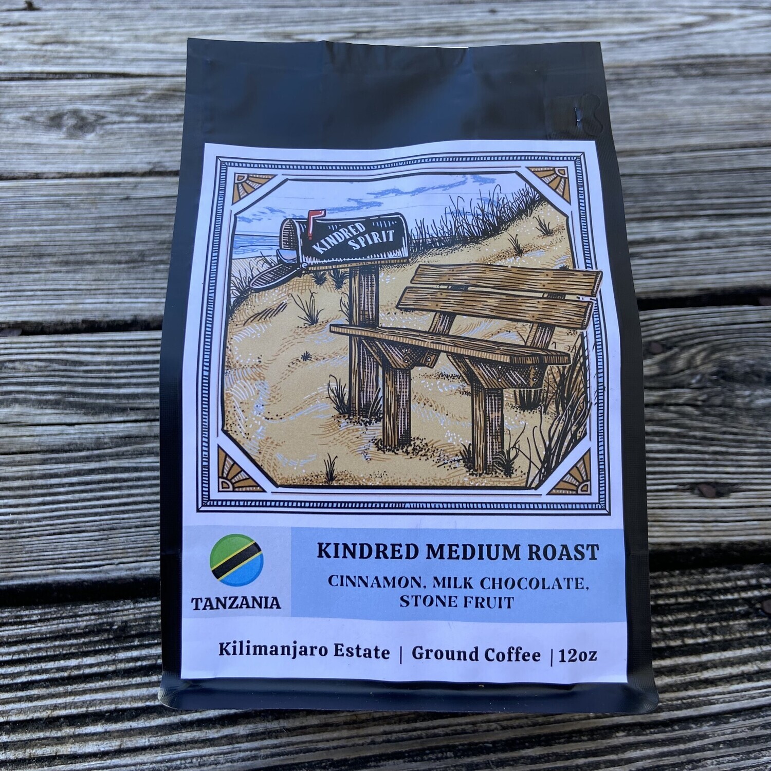KINDRED SPIRIT MEDIUM ROAST COFFEE 3/4 lb GROUND
