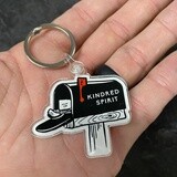 KINDRED SPIRIT RED FLAG KEYRING