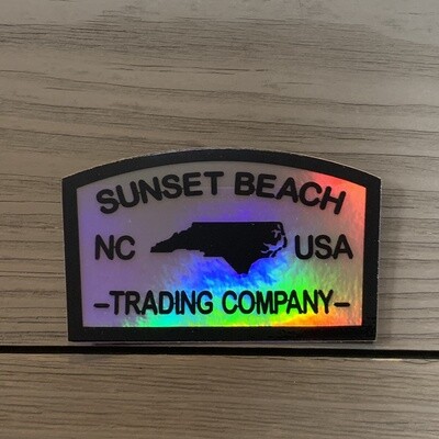 STICKER (S) SUNSET BEACH TRADING COMPANY HOLOGRAM