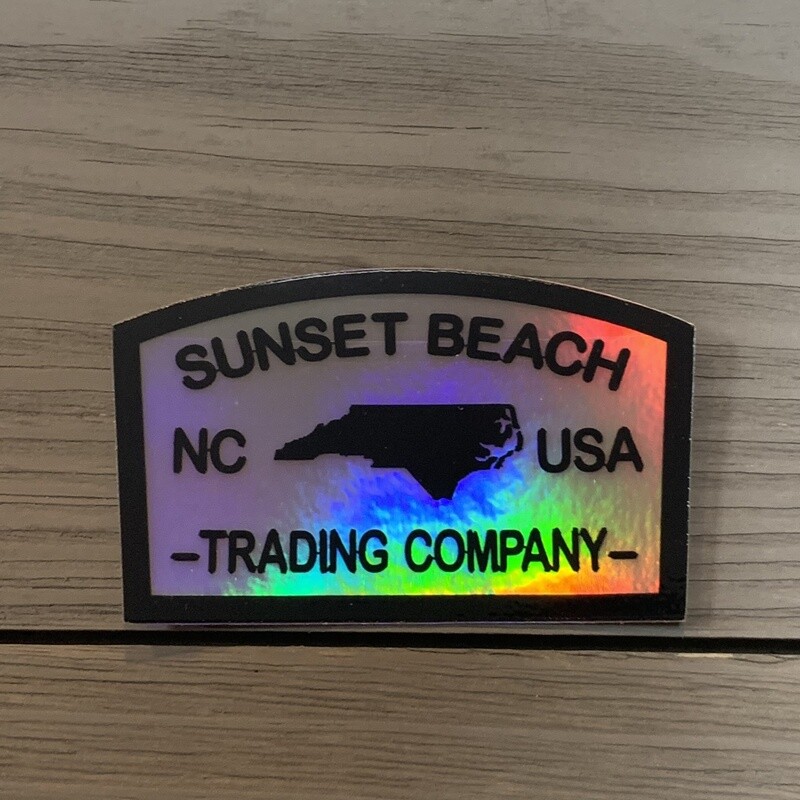 STICKER (S) SUNSET BEACH TRADING COMPANY HOLOGRAM