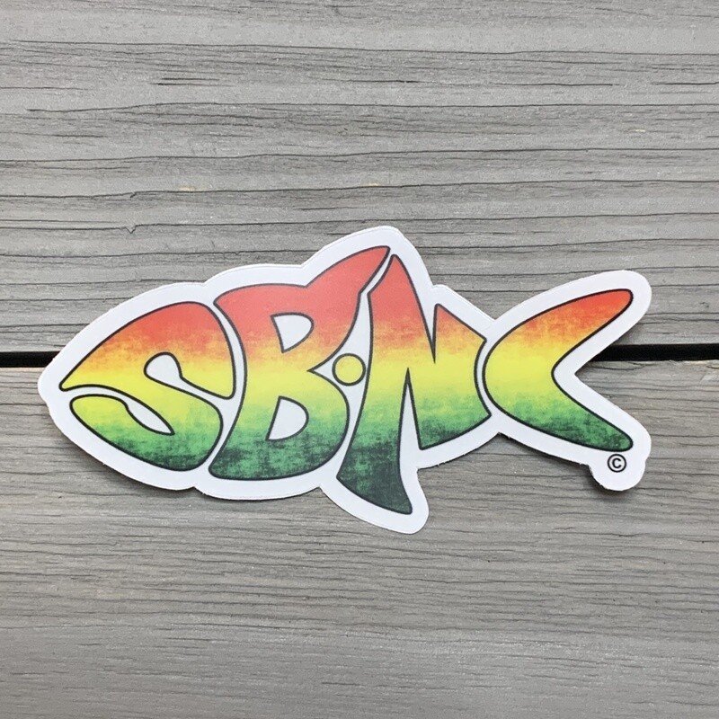 STICKER (S) SBNC FISH RASTA