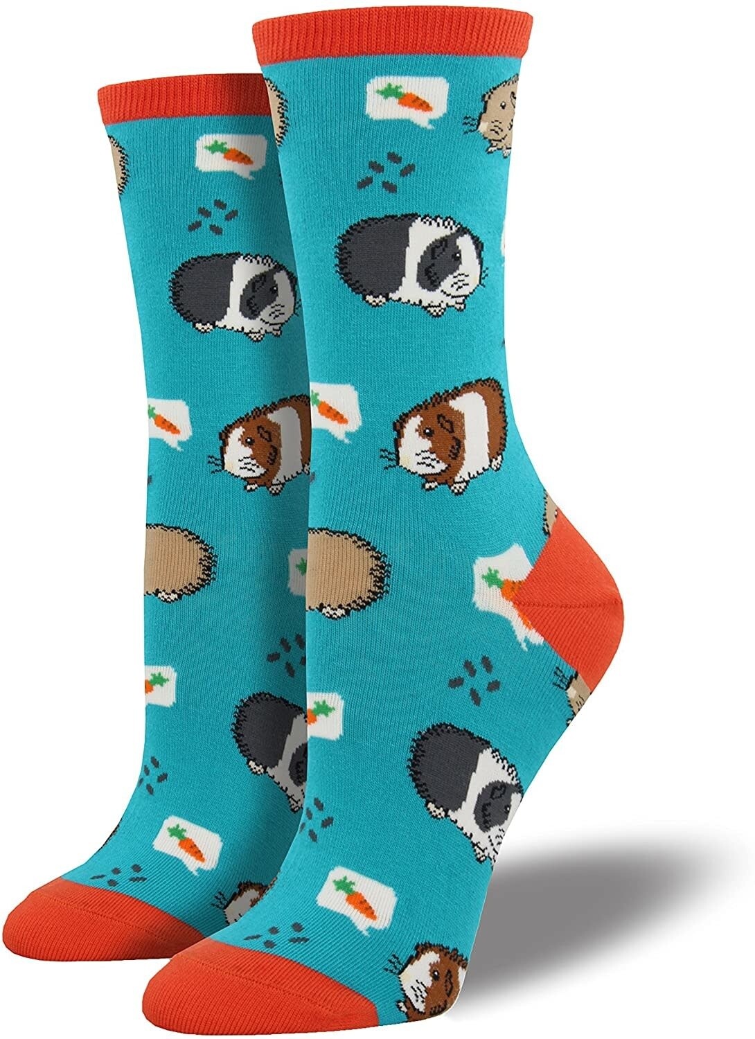 GUINEA PIGS WOMENS SOCKS TURQUOISE