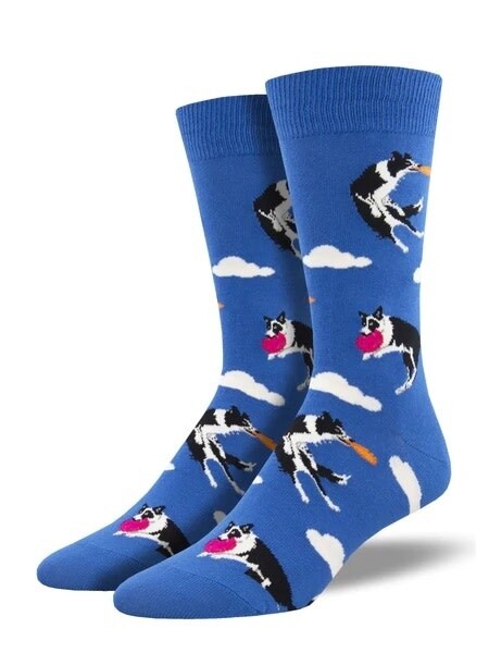 CATCH YOUR DRIFT BLUE MENS SOCKS