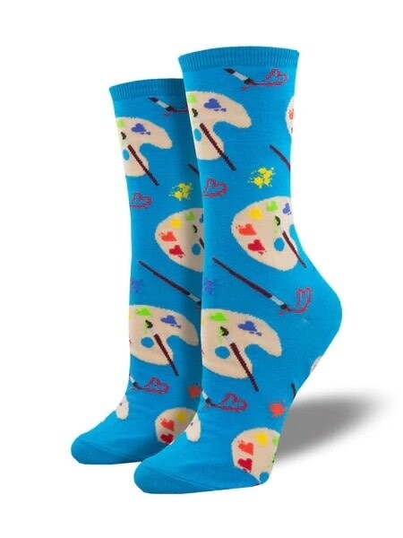 LOVELY ART WOMENS SOCKS BLUE