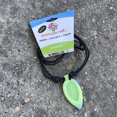 PENDANT NECKLACE GLOW IN THE DARK SWIRL