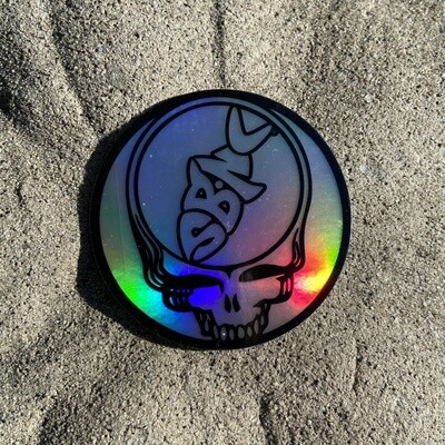 STICKER (S) SBNC FISH GR8FUL SKULL HOLOGRAM