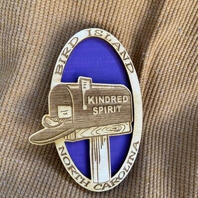 KINDRED SPIRIT OVAL BILEVEL MAGNET (PURPLE)