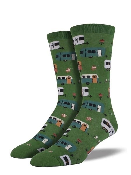 CAMPTOWN MENS SOCKS PARROT GREEN