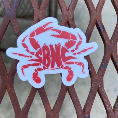 STICKER (S) SBNC CRAB RED