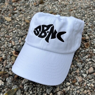 SBNC FISH CHINO CAP W/VELCRO WHITE CAP