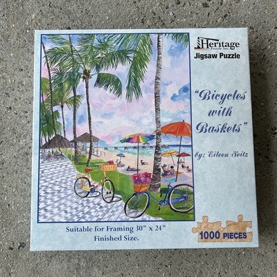BICYCLES WITH BASKETS PUZZLE 1,000PCS