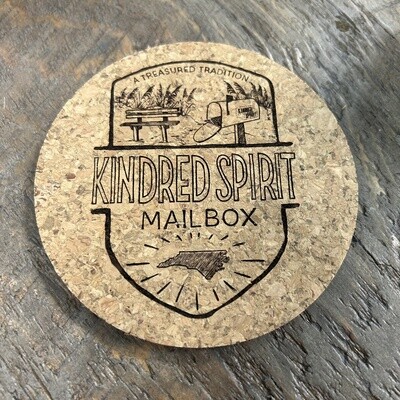 KINDRED SPIRIT TRADITION ROUND CORK COASTER