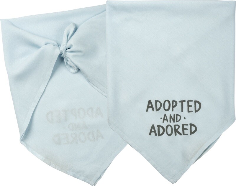 PET BANDANA ADOPTED LRG