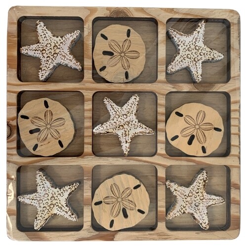 STARFISH SAND DOLLAR TIC TAC TOE