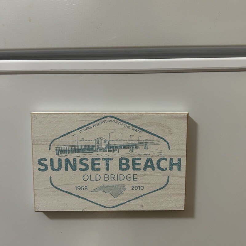 MAGNET PB OLD BRIDGE DIAMOND TEAL INK