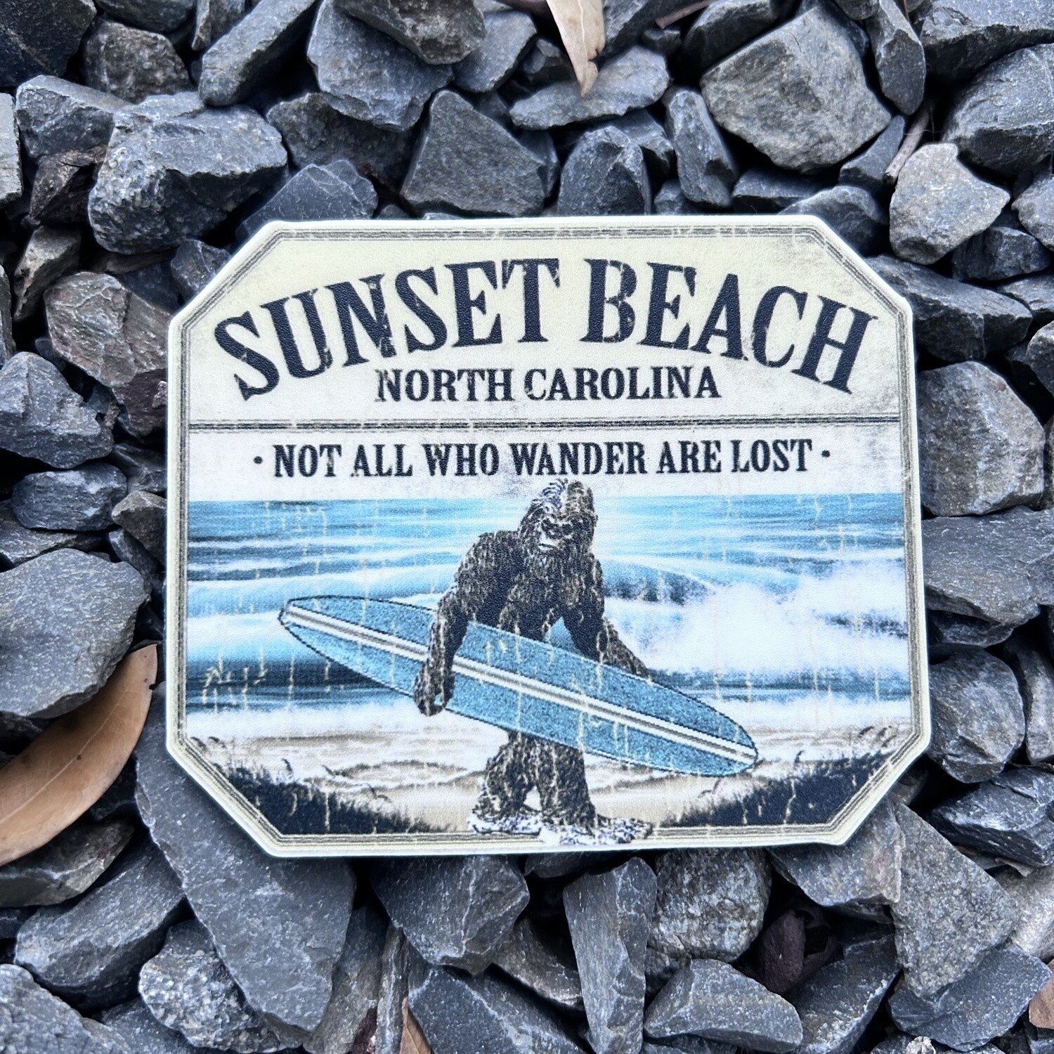 STICKER (L) SASQUATCH SURFER