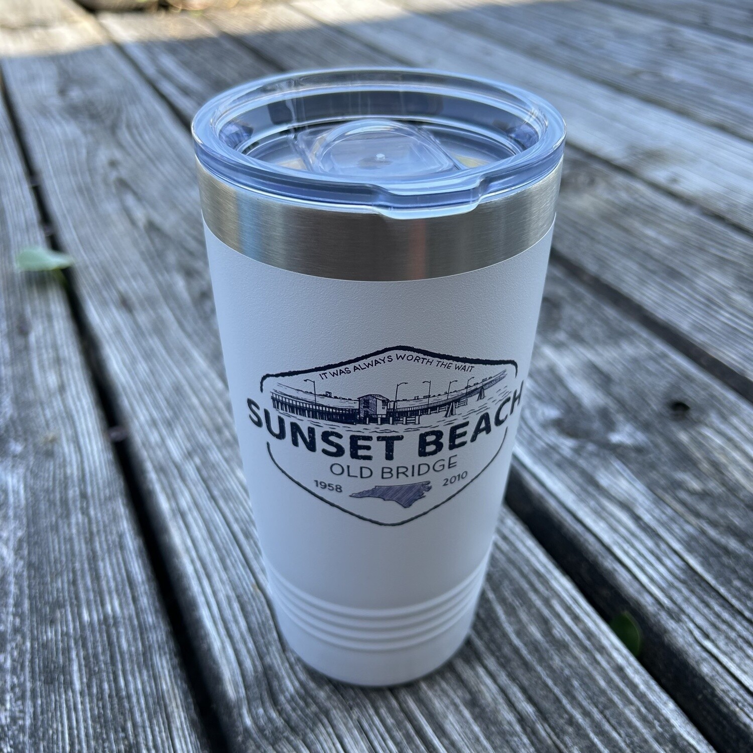 OLD BRIDGE DIAMOND  20oz WHITE TUMBLER