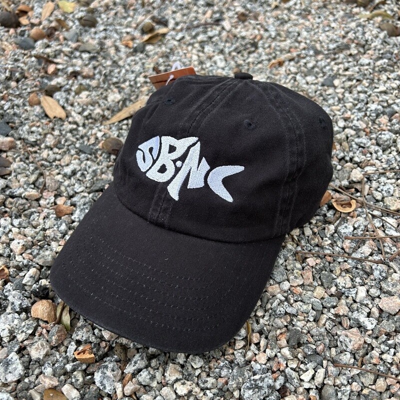 SBNC FISH CHINO CAP W/VELCRO BLACK CAP