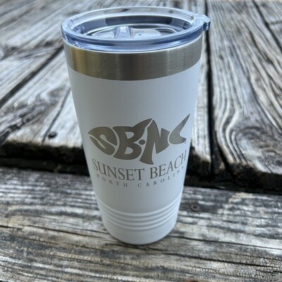 SBNC FISH CLASSIC 20oz TUMBLER WHITE