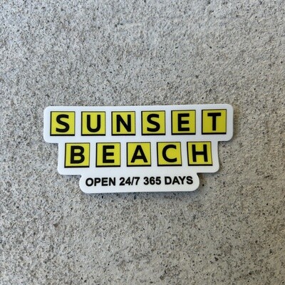 STICKER (S) SUNSET BEACH WAFFLE