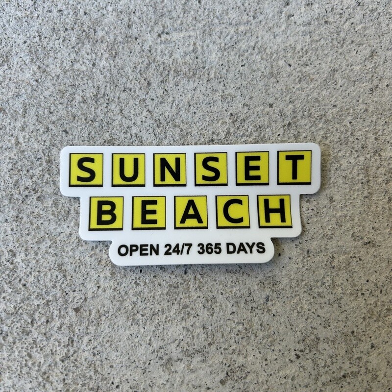 STICKER (S) SUNSET BEACH WAFFLE