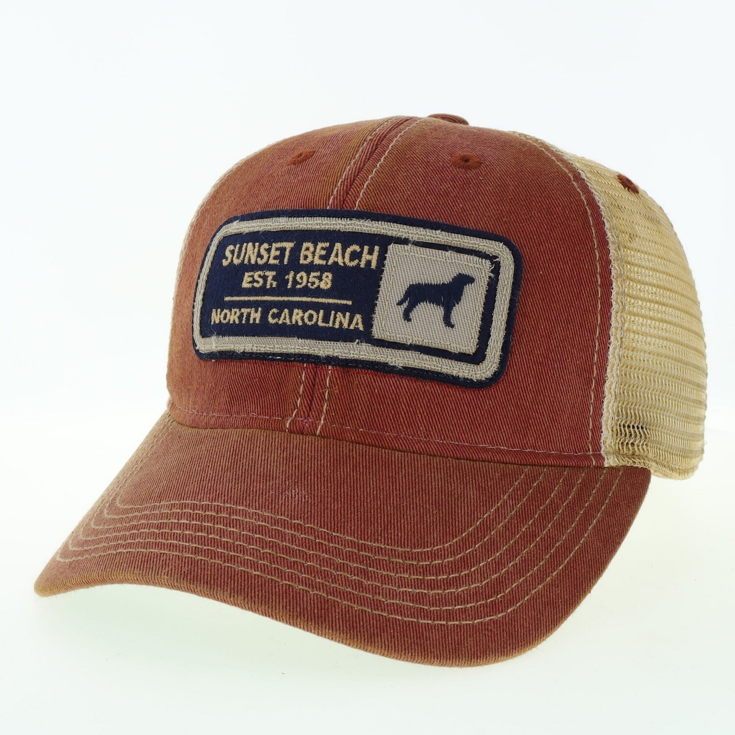 THE TROPHY LAB OFY TRUCKER CAP CARDINAL