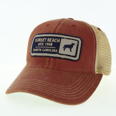 THE TROPHY LAB OFY TRUCKER CAP CARDINAL