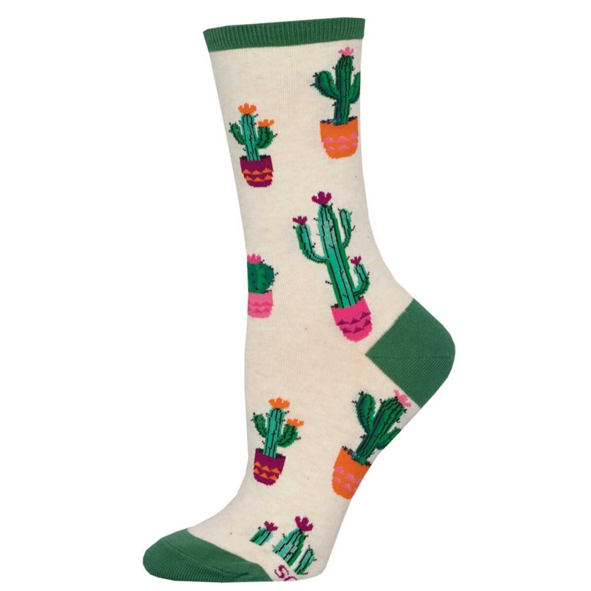 COURT OF CACTUS WOMENS SOCK HTH IVORY