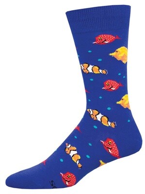 REEF LIFE MENS SOCK BLUE