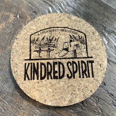 KINDRED SPIRIT TRADITION MODIFIED ROUND CORK COASTER