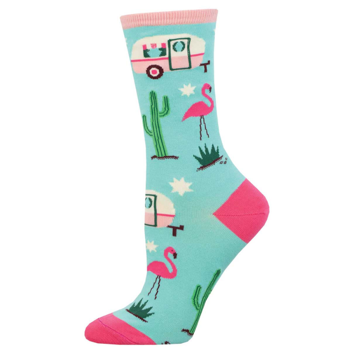 RETRO CAMPER WOMENS SOCK MINT