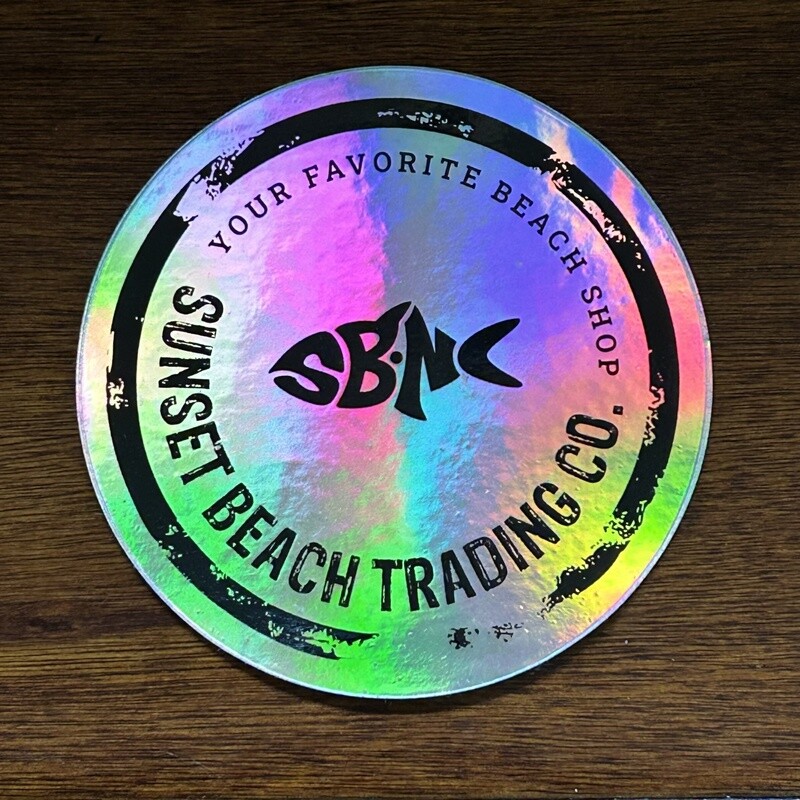STICKER (L) SBNC FISH TRADING COMPANY CIRCLE HOLOGRAM